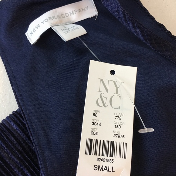 New York company pleated Belted Sleeveless midi - Picture 7 of 7